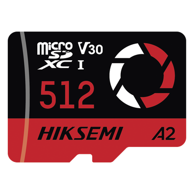 Memoria microSDXC / 512 GB / Lectura 180 MB/s / Escritura 150 MB/s / V30 U3 A2 / Resistencia -25°C a 85°C