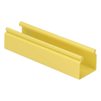 Canaleta para Cableado / 2×2 Pulgadas / 1.8 m (6 ft) / PVC Rígido 94V-0 / QuikLock / Sin Tapa / Amarillo