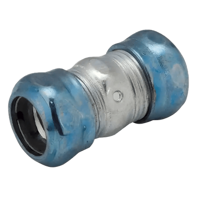 Conector de Compresión Hermético / Acero Galvanizado / Pared Delgada 1 1/4″ / 1.89″ x 3.307″ (48 x 83.99 mm) / Ambientes Húmedos