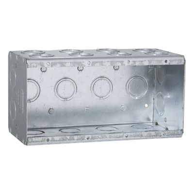 Caja Multigang / 4 Gangs / 3-1/2 Pulgadas (8.89 cm) / 24 Entradas 1/2-3/4 Pulgadas (1.27-1.91 cm)
