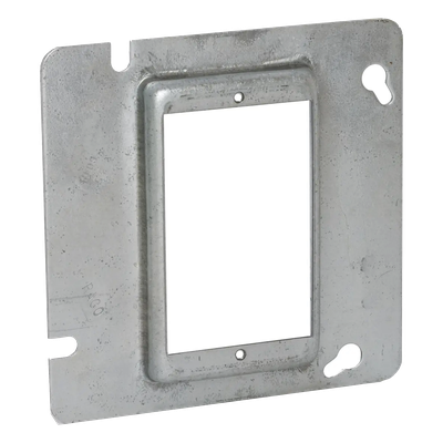 Sobretapa Cuadrada / Acero Galvanizado / 4.688 x 4.688 x 0.5 in / Capacidad 3.5 in³ / UL Listed