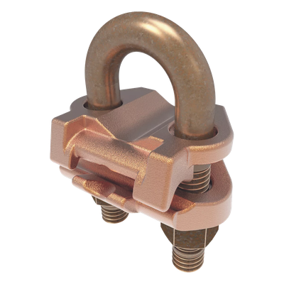 Conector Mecánico para Cable / Calibre 4 a 2/0 AWG / Paralelo o 90° / Tubo 3/8″ o Varilla 5/8″ – 3/4″ / UL467