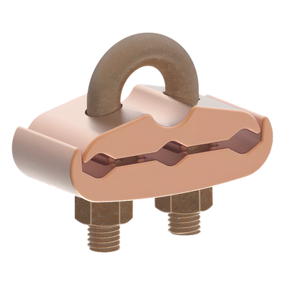 Conector Mecánico / 3 Cables Cobre 2/0 AWG – 250 KCMIL / Varilla 5/8″ – 3/4″ / Torque 480 lbf·in / UL467