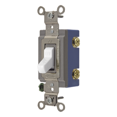 Interruptor de Palanca Industrial / 15 A / 120-277 V CA / Unipolar / Extra Pesado / Terminales Lateral y Posterior
