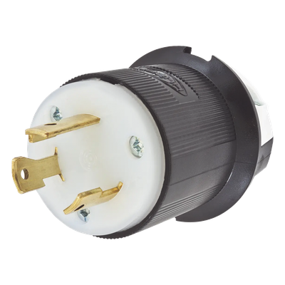 Clavija Industrial con Bloqueo de Media Vuelta / 30 A 125 V CA / 2 Polos 3 Hilos / NEMA L5-30P / 2.75 in (0.23 ft) Alto
