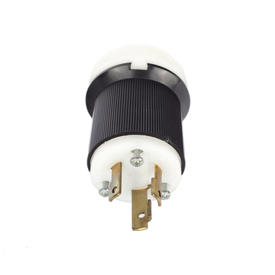 Clavija Industrial con Bloqueo de Media Vuelta / 30 A / 250 V CA / 2 Polos 3 Hilos / NEMA L6-30P / 2.75′ (69.85 mm) Alto