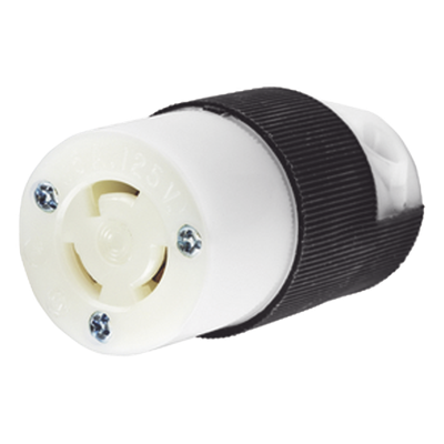 Conector Industrial / 15 A 125 V CA / 2 Polos 3 Hilos / NEMA L5-15R / 2.78′ x 1.52′ / 18-10 AWG