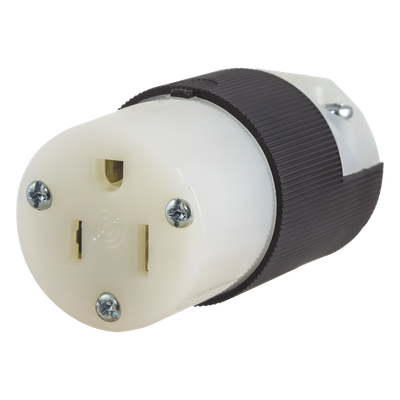 Conector Entrada Recta / 15A / 125V / 2 Polos 3 Hilos / NEMA 5-15R / Grado Industrial-Comercial