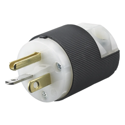Clavija de Entrada Recta / 20 A / 125 V / 2 Polos 3 Hilos / NEMA 5-20P / Grado Industrial-Comercial / -40°C a 75°C / 0.15 lb