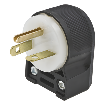 Clavija de Entrada Recta / 20 A / 250 V CA / 2 Polos 3 Hilos / NEMA 6-20P / Grado Comercial-Industrial / 0.15 lb / 2.11 x 1.53 x 1.22 in