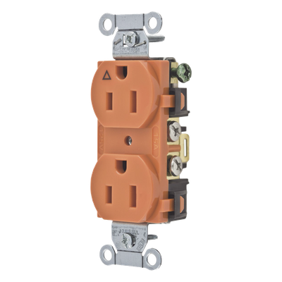 Contacto Dúplex / 15A 125V / 2 Polos 3 Hilos / NEMA 5-15R / Grado Comercial / Nylon / -40°C a 75°C