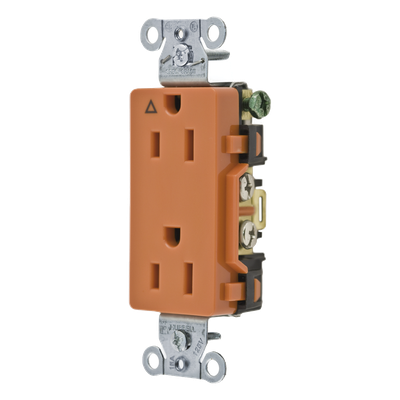 Contacto Dúplex / 15A 125V / NEMA 5-15R / 2 Polos 3 Hilos / Grado Comercial Decorativo / Nylon / -40°C a 75°C