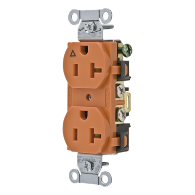 Contacto Dúplex Grado Comercial / 20 A 125 V / NEMA 5-20R / 2 Polos 3 Hilos / Nylon Servicio Extra Pesado / -40°C a 75°C
