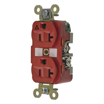Contacto Dúplex Industrial / 20 A / 125 V / 2 Polos 3 Hilos / NEMA 5-20R / Aislado a Tierra / Rango -40°C a 75°C