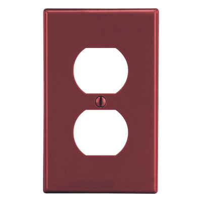 Placa de Pared / Duplex / Policarbonato / 4.63 x 2.88 x 0.25 in / Vertical / UL 94 V2
