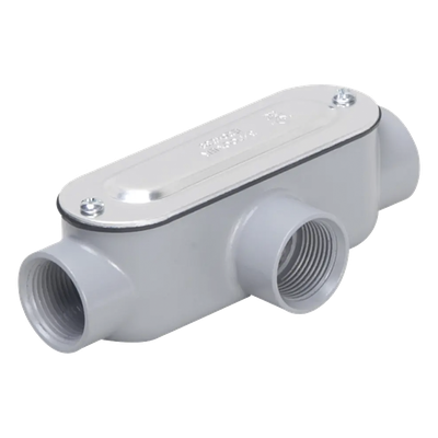 Caja Registro Tipo T / 1/2 in (12.7 mm) / Aluminio / NEMA 3R / UL / 4.3 in³ / Rígido e IMC