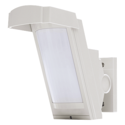 Detector PIR Exterior / 12 m (39.4 ft) / 85° / Montaje 2.5-3 m (8.2-9.8 ft) / Antimascota Inteligente / Doble Blindaje / IP55