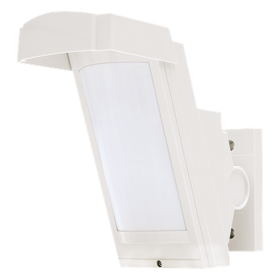 Detector PIR Exterior / Inalámbrico a Batería / 12 m (39.4 ft) y 85° / 94 Zonas / Antimascara / IP55