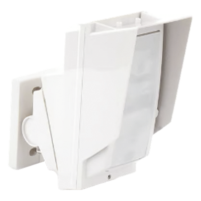 Detector PIR Exterior / 24 m (78.7 ft) de Alcance / 180° Giro Horizontal / IP65 / 18 Zonas de Detección / Montaje a 3 m (9.8 ft)