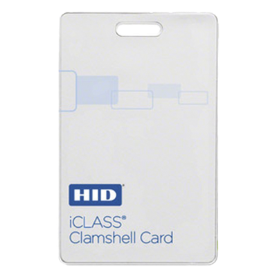 Tarjeta de Proximidad iClass / 2 kbit Memoria / Formato H10301 26-bit / Código de Sitio 0-255 / Numeración 0-65535 / Diseño Clamshell