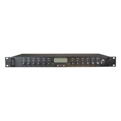 PDU Administrable IP / 12 Salidas CC / Doble Bus 100 A / 12-60 Vcc / 1U Rack 19″