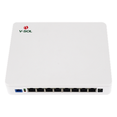 ONU Dual EPON/GPON / 8 Puertos PoE 802.3at Gigabit / Wi-Fi Doble banda 2.4 y 5 GHz / 1 Puerto SC/UPC / 130W / 0.64 x 0.52 x 0.10 ft