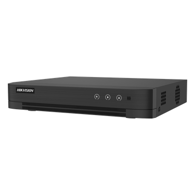 DVR Pentahíbrido / 4 Canales TURBOHD + 2 Canales IP / 3K Lite 2560×1440 / Audio Bidireccional / AcuSense / H.265+ / 1 Bahía HDD hasta 10 TB