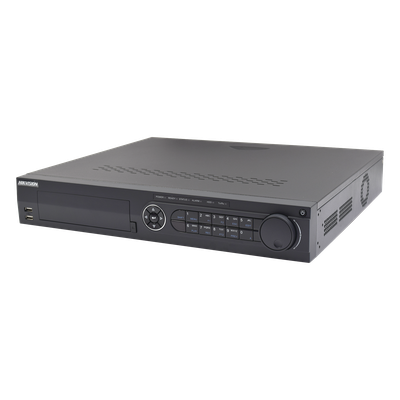 DVR Pentahíbrido / 24 Canales (16 TurboHD + 8 IP) / 3K/5MP / AcuSense / Audio por Coaxitron / 4 Bahías HDD / 16 Entradas de Alarma