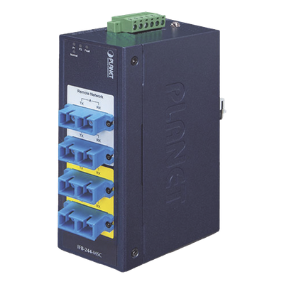 Switch Industrial Bypass de Fibra Óptica / Multimodo SC / 2 Canales / Conmutación Ultrarrápida / Pérdidas Ultrabajas