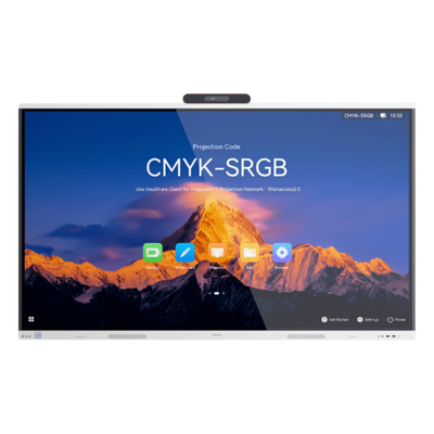 Pantalla Interactiva / 86″ / 4K / Cámara Dual 4K / Zoom Óptico 5x / Wi-Fi 6 / 24 Micrófonos / Alcance 15 m (49.2 ft)