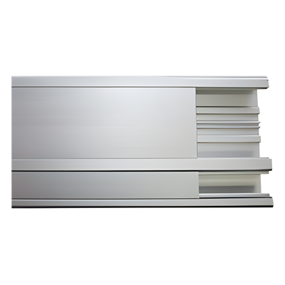 Canaleta de aluminio / 140 x 41 mm / Tramo 3 m (9.84 ft) / Anodizado natural / -20°C a 120°C