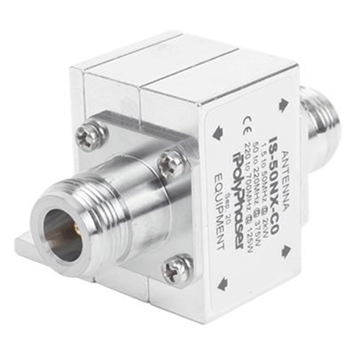 Protector Coaxial RF / 1.5-700 MHz / 50 Ω / 2 kW / Conectores N Hembra / Ceja Lateral / Flange