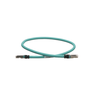 Patch Cord Industrial Cat5e / SF/UTP / 24 AWG / 600V / 60 cm (1.97 ft) / TPE / Aqua