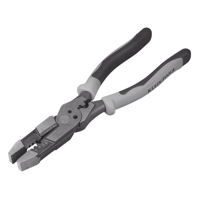 Pinza Híbrida / 3 en 1 Cortar-Pelar-Ponchar / 8″ (20.3 cm) / Cable Sólido 10-14 AWG / Cable Trenzado 12-16 AWG / Pernos 6-32 y 8-32