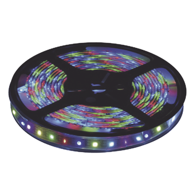 Tira LED Multicolor / 5 m (16.4 ft) / IP65 Exterior / 22 W / 900 lm / 12 V CD / Transformador requerido
