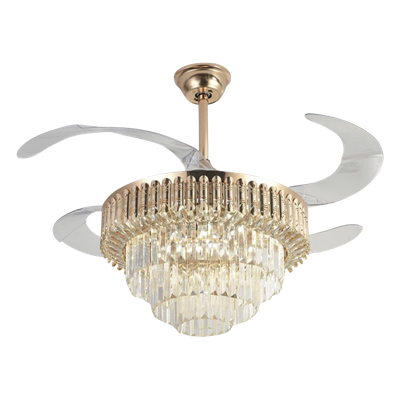 Ventilador de Techo con Luminario LED / 110 V CA 50/60 Hz / 88 W / 4500 lm / 2700-4000-6500 K / 3 Tonos de Luz / 1075 mm (3.5 pies) / 6 Velocidades / No Dimeable