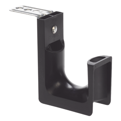 Sujetador tipo J-Hook / Soporte techo M5-M6-M10 / Capacidad 46 cables Cat6 / Carga 13.61 kg / Nylon 6.6 negro / 1 pieza