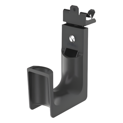 Sujetador Tipo J-Hook / Capacidad 46 Cables Cat6 / Rotación 360° / Radio de Curvatura 1″ / Instalación con Martillo / Nylon 6.6 Metal