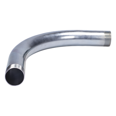 Codo 90° para Conduit / 3″ (76 mm) / Pared Gruesa / Rosca NPT Cónica / Galvanizado / Interior y Exterior Controlado