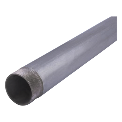 Tubo Conduit Cédula 40 / 2″ (53 mm) / 3.20 m (10.5 ft) / Acero Galvanizado / Sin Cople / Rosca NPSM