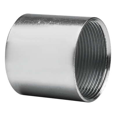 Cople para Tubo Conduit / Galvanizado Cédula 40 / 1″ (25 mm) / Diámetro Exterior 38.7 mm (1.524′) / Longitud Mínima 50 mm / Uso Interior