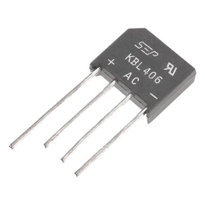 Puente Rectificador de Silicio / 4 A / 600 V / Monofásico / Encapsulado KBL