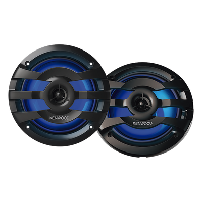 Altavoces Marinos / 6.5 Pulgadas / 260 W Máxima / IPX5 / LED Multicolor con RF / Tweeter 1/2 Pulgada / 65 Hz – 21 kHz