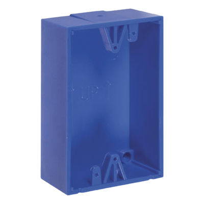 Caja de Montaje en Superficie / Policarbonato / 1.5 in (38 mm) Profundidad / Clasificación 5VA / UL Listed