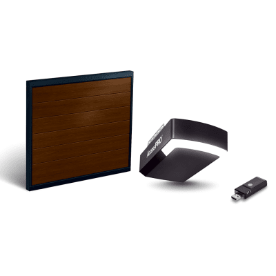 KIT COMPLETO Incluye /Puerta D/ Garage / APDOORB 18×8 Pies / Lisa Linea Central / Imitacion madera / Insulada / Interfase ACCESSWIFI / Motor FS1000M / 1/2HP / Fuerte/Silencioso/Luz LED/Motor DC .