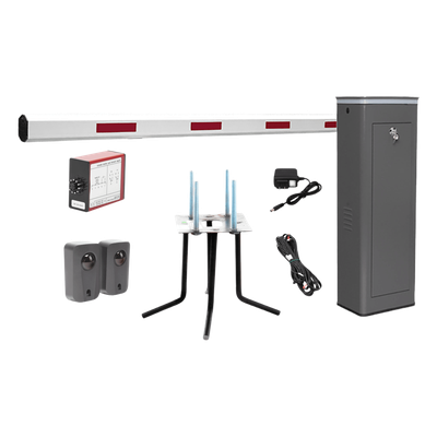 Barrera Vehicular Izquierda / Brazo 5.5 m (18 ft) / Encoder / 150 Ciclos/Hora / 110V / Semi-Intensiva / -20 °C a 50 °C
