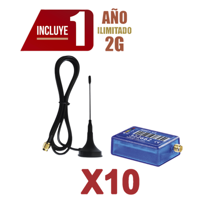 Comunicador de Alarma / 2G / 10 Unidades / App Remota / 100 Usuarios / 3×4.5×1.5 cm