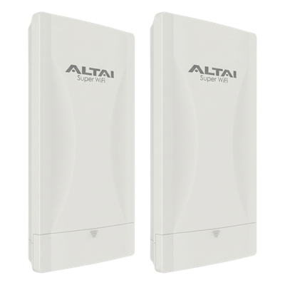 Punto de Acceso Wi-Fi 6 Exterior / Kit 2 Unidades / Sectorial 80° / Cobertura 600 m (1968.5 ft) / MIMO 2×2 / Doble Banda / Hasta 2.976 Gbps / IP55