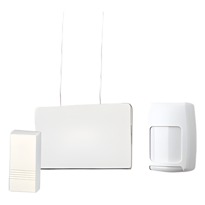 Kit Inalámbrico de Arranque / Receptor 5881ENH / 4 Contactos Magnéticos / Detector PIR Serie 5800 / Batería Litio 3 a 5 Años / Panel Vista