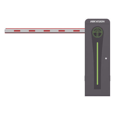 Barrera Vehicular / Brazo Iluminado LED 4 m (13.1 ft) / Motor Brushless 24 VDC / Semáforo Rojo-Verde / 360 Ciclos/Hora / Semi-Intensivo
